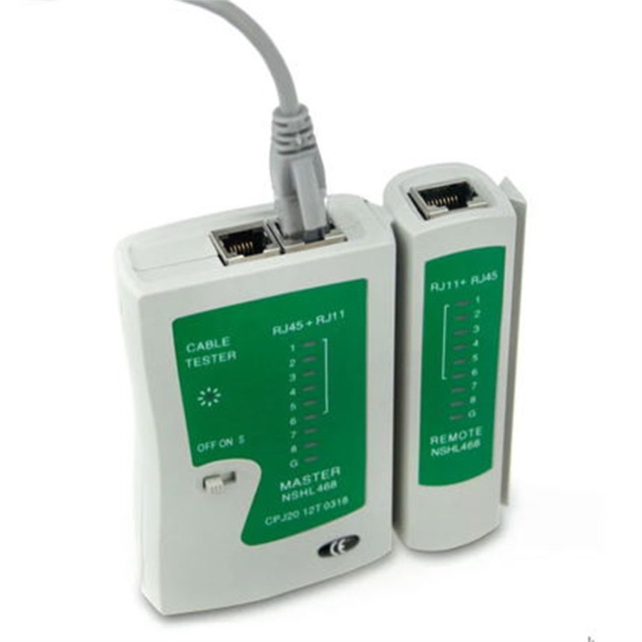 Alat Network Kabel wired Tester Conenector kontektor  Cek Jaringan  LAN RJ45 RJ11 Cat 5 Cat 6 Murah