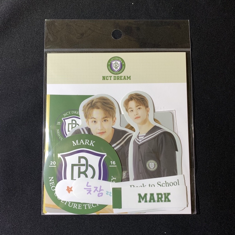 NCT DREAM BACK TO SCHOOL B2S LUGGAGE STICKER PHOTOCARD SET MARK PC