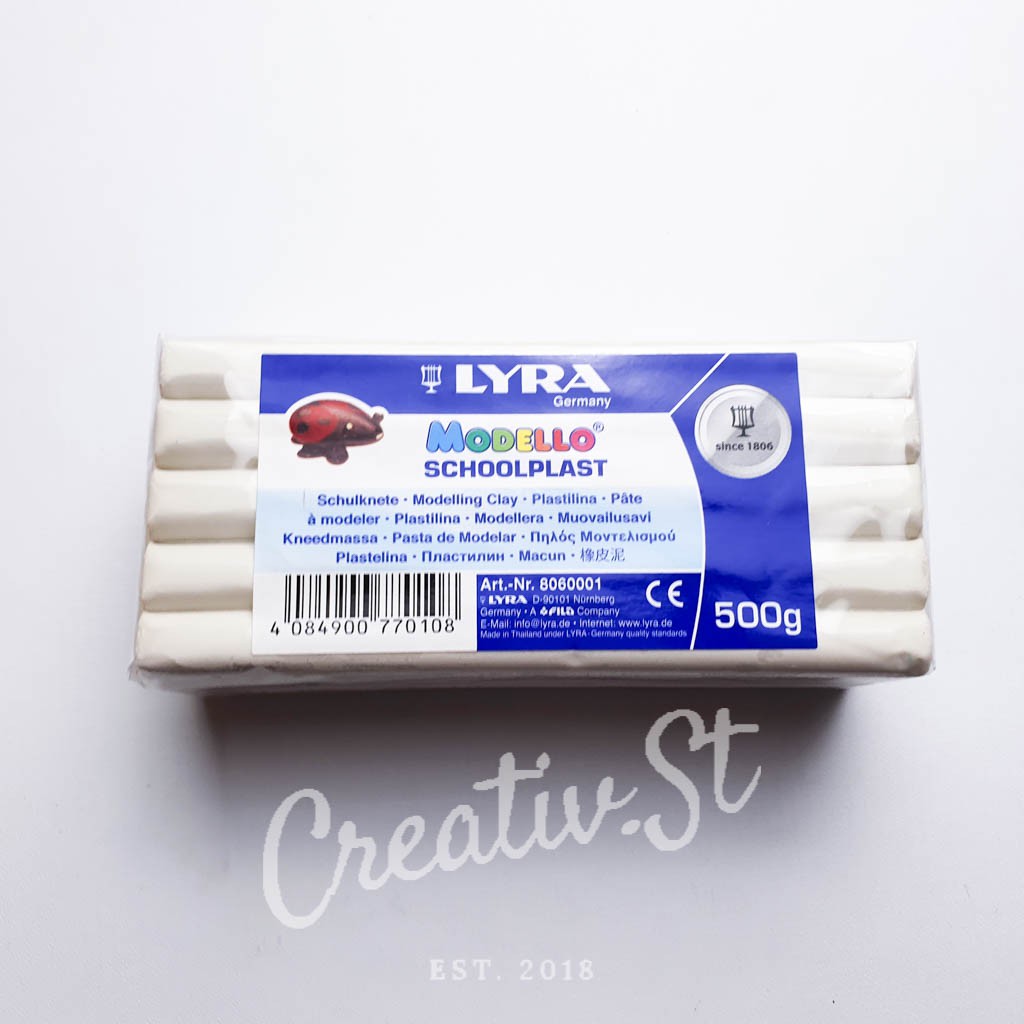 

H7Y LYRA Modelling Clay Schoolplast Plasticine Plastisin 500 Gr