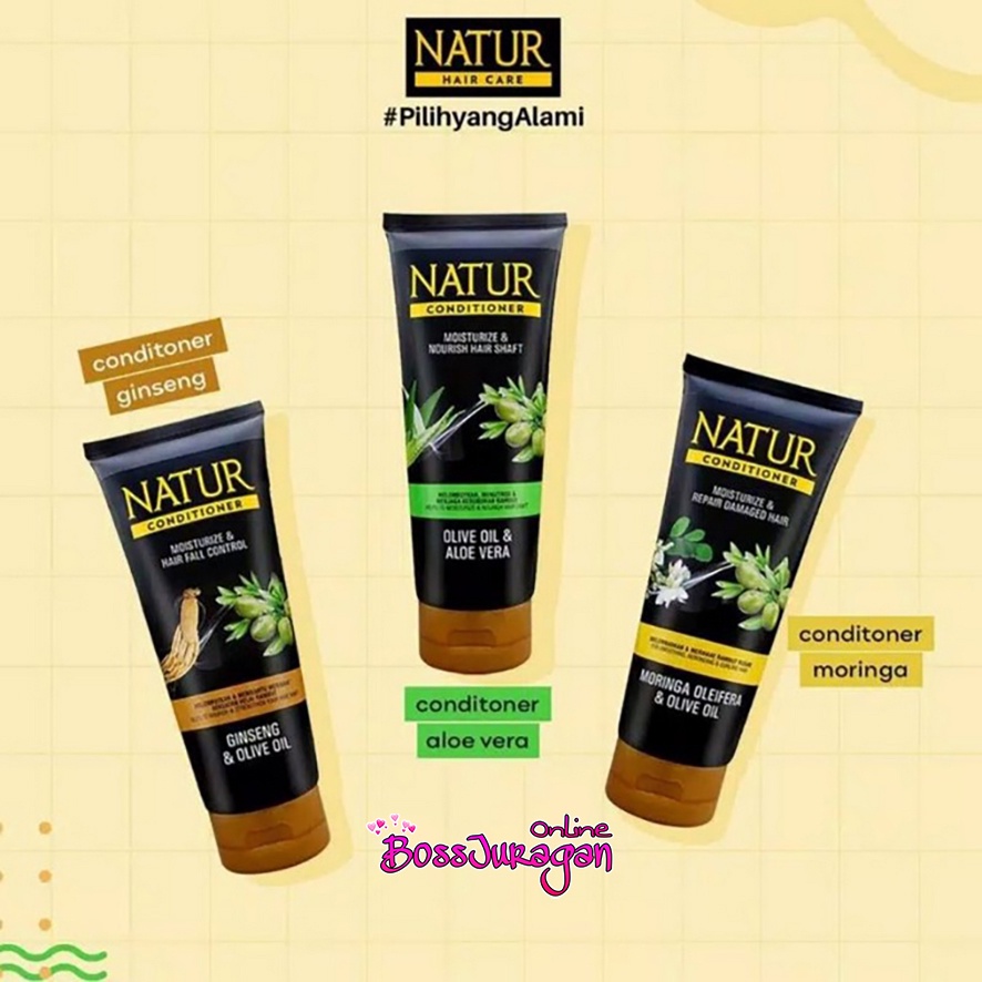 (BOSS) NATUR Hair Conditioner 165mL / Gingseng / Olive Oil / Moringa