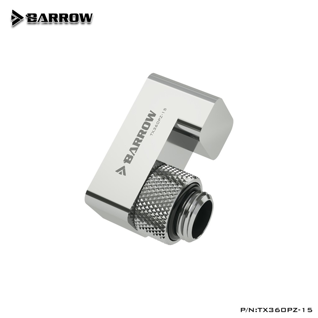 BARROW TX360PZ-15 G1/4 360 Rotation Offset Adapter 15mm Silver