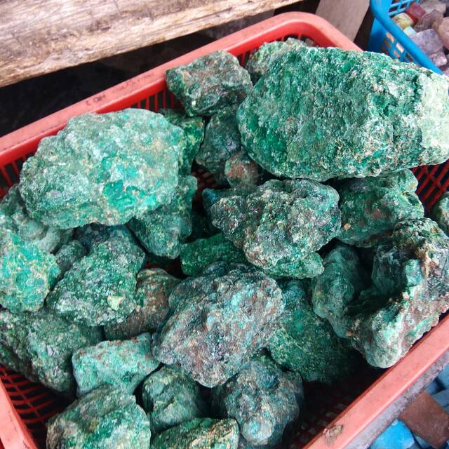 Rough/ Bongkah Batu Akik Pirus Brazil HQ