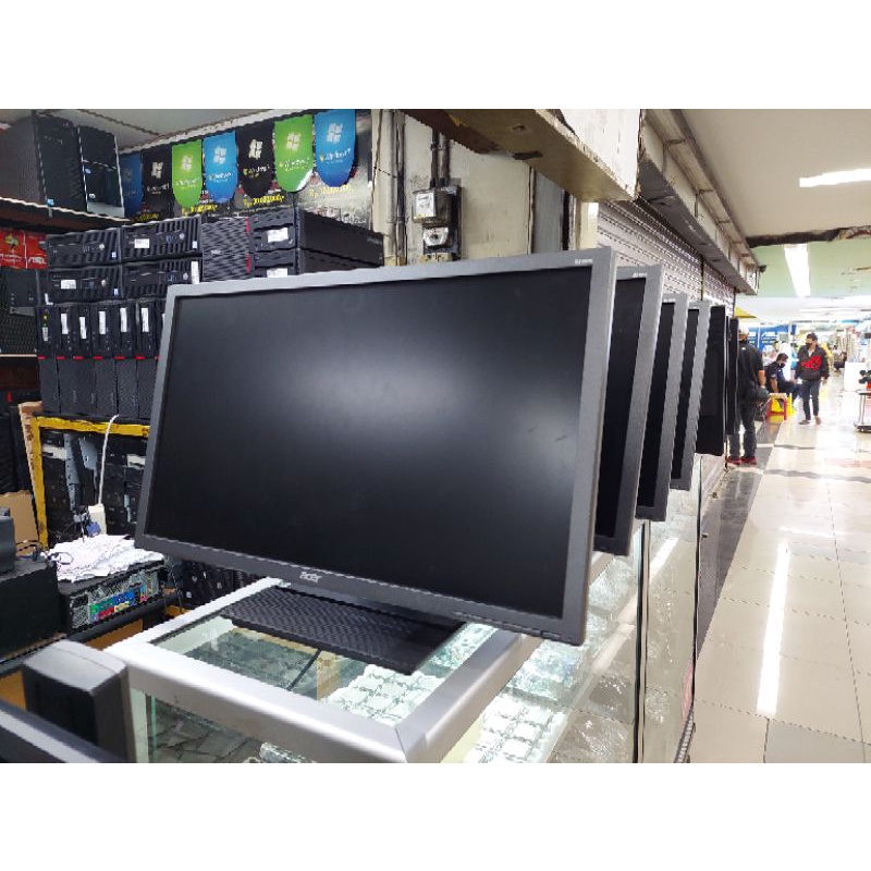 Obral Murrah Led Monitor Komputer 24 Inchi Wide Screen Merk Campur