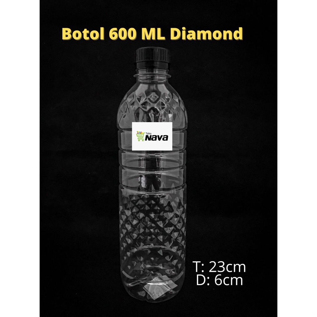 Botol Diamond 600ml / Botol Diamond 600 ml [10 pcs + Bubble Wrap]