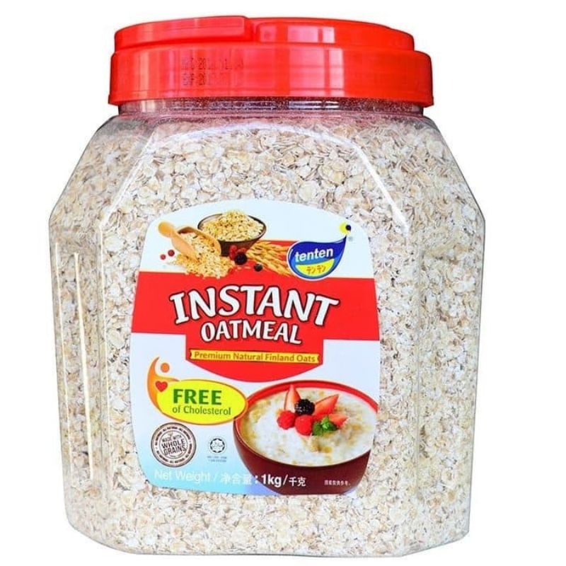 

Tenten instant oatmeal gandum sereal oat segera 1000gr