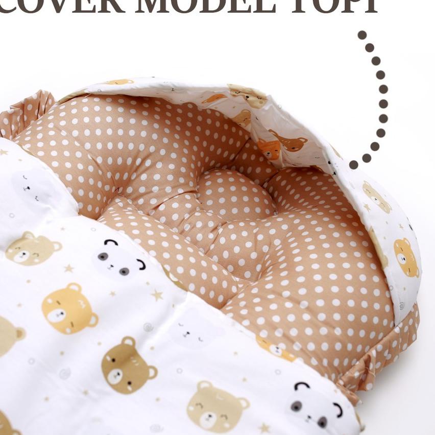 KASUR BAYI SLEEPINGBAG DENGAN SELIMUT TOPI BAHAN TEBAL DAN LEMBUT