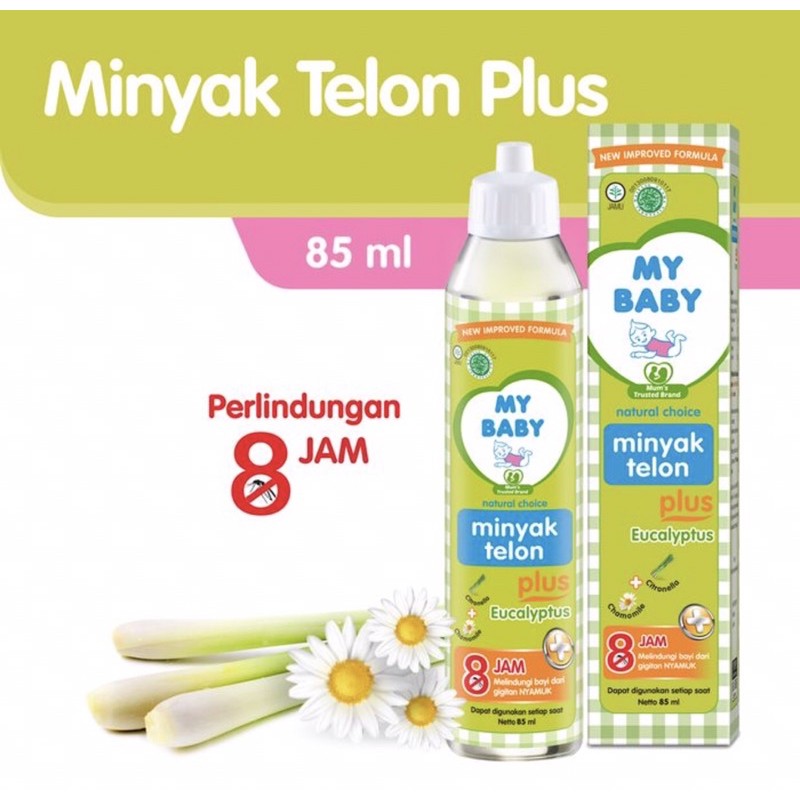 Minyak telon plus my baby 85 ml ( minyak telon dengan anti nyamuk )