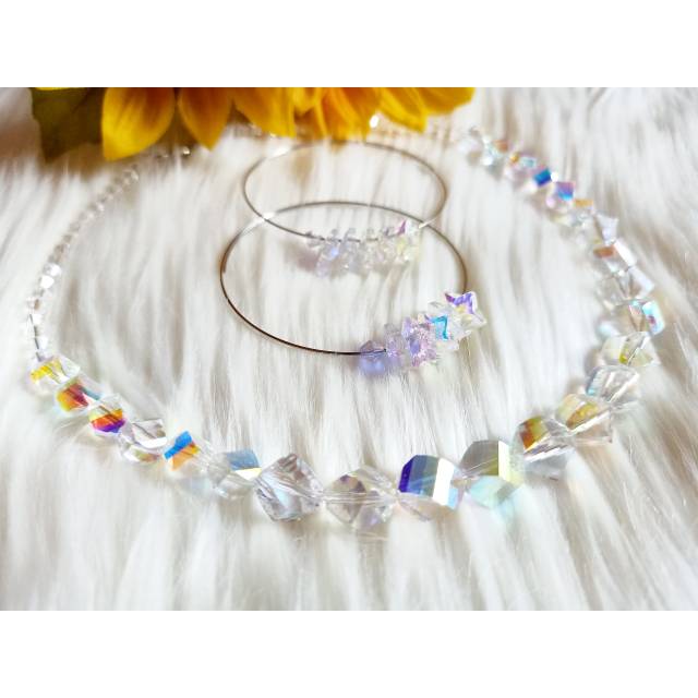 Kalung pesta asli Swarovski Asal Austria
