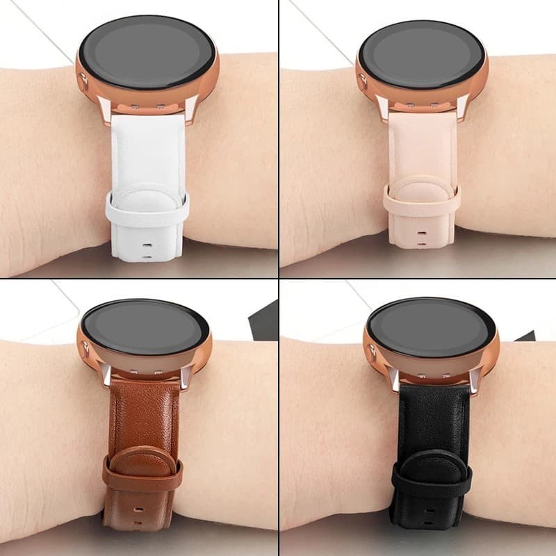 LEATHER STRAP VYATTA FITME PHANTOM GENUINE - TALI JAM KULIT 22MM SMARTWATCH