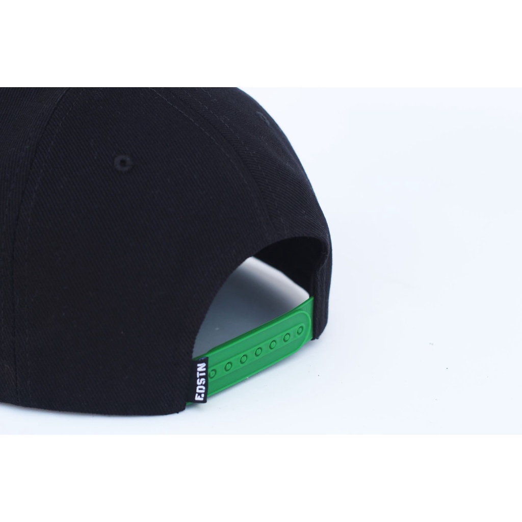 Topi Snapback hip hop Original Distro Premium Pria Dewasa Bordir Eddostyn Casual Black Green keren