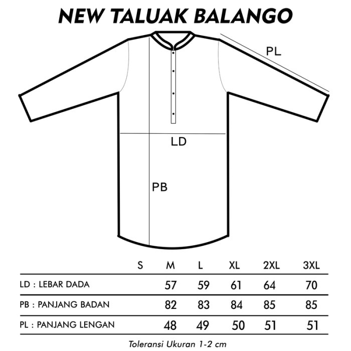 Taluak Balango TB ROSAL Baju Koko Gamis Kurta Pakistan Pria Dewasa