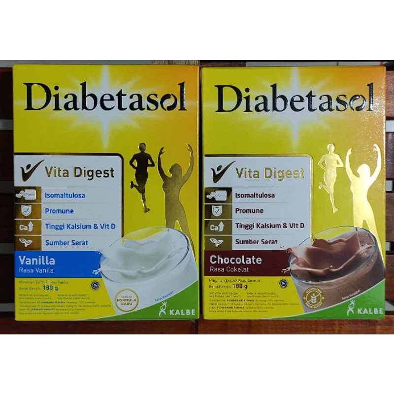 Susu Diabetasol 170 Gram / Diabetasol Vita Digest / Rasa Cokelat / Rasa Vanilla