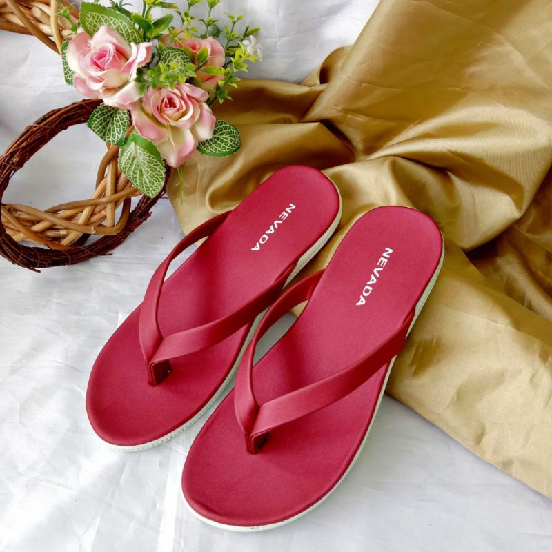 Sandal Japit Wanita Nevada/Sendal Wanita Terbaru Sandal Cantik N02