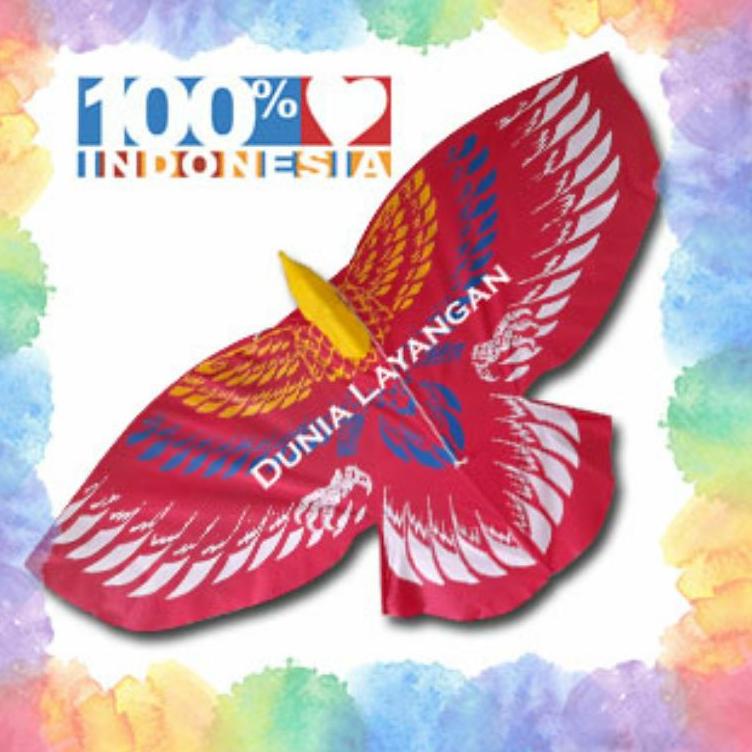 VXHU LAYANGAN KAIN PARASUT BURUNG GARUDA BESAR LAYANGAN BURUNG ELANG 95 CM ♪ 31