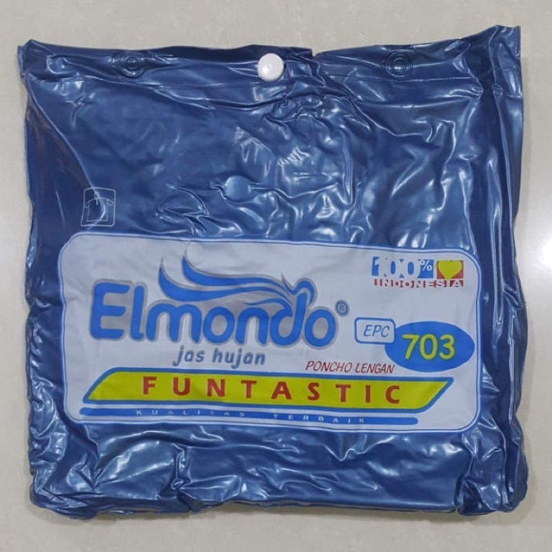 Jas Hujan Ponco Lengan Funtastic ELMONDO 703 Poncho Tebal Bagus Kelelawar Metalik Murah Awet