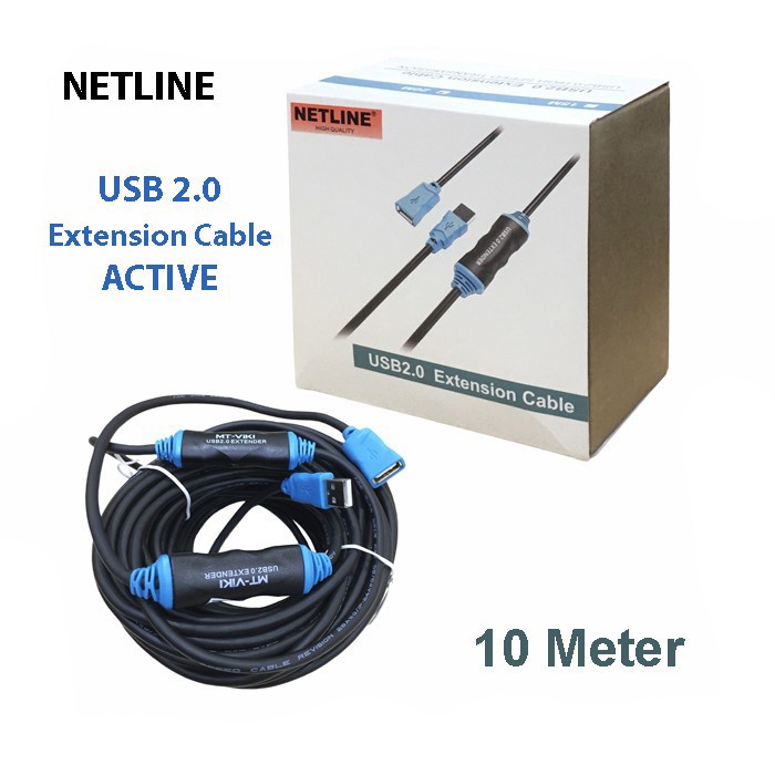 USB 2.0 Extension Active 10m NETLINE