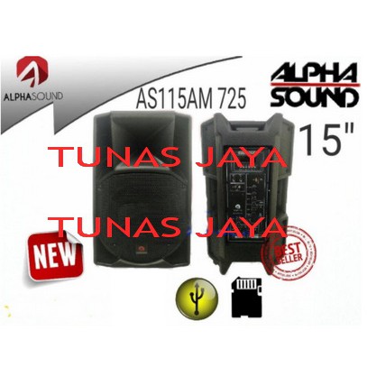 Speaker Aktif Alphasound AS115AM 725 Original 15 Inch