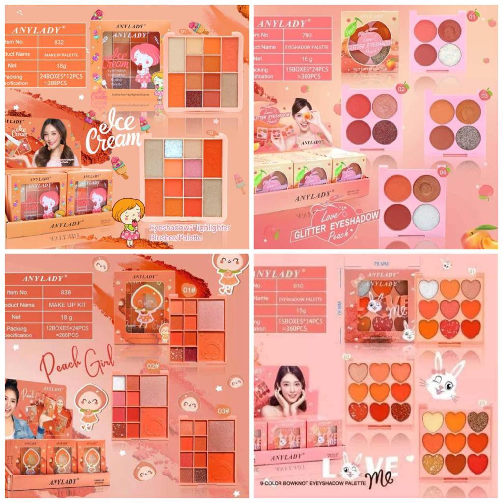 EYESHADOW ANYLADY PEACH PALETTE