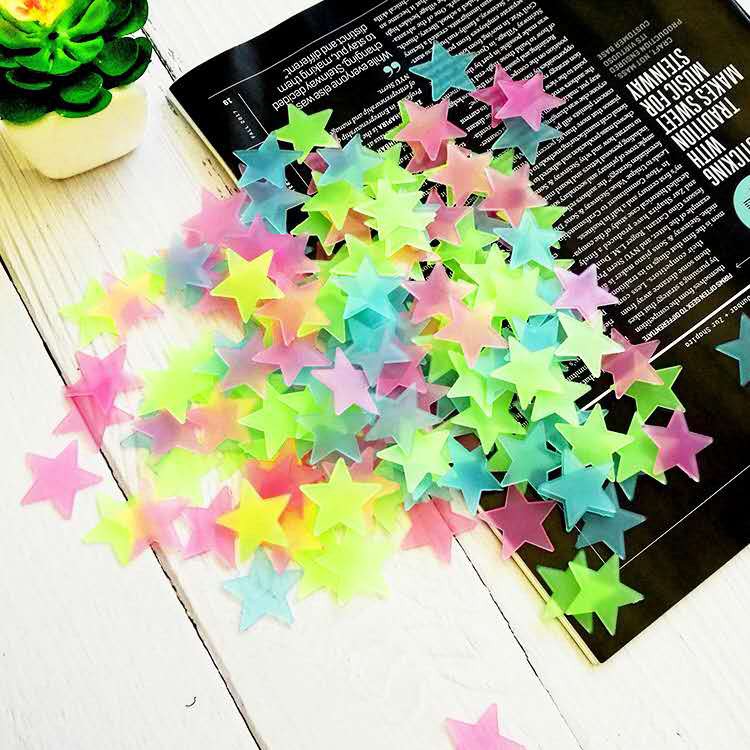 Stiker Bintang Stiker Dinding Glow in The Dark Star Sticker