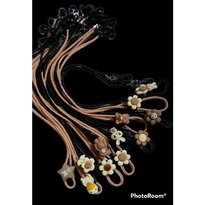 strap masker TALI ULIR BROWN SERIES/strap masker hijab/strap mask/kalung masker