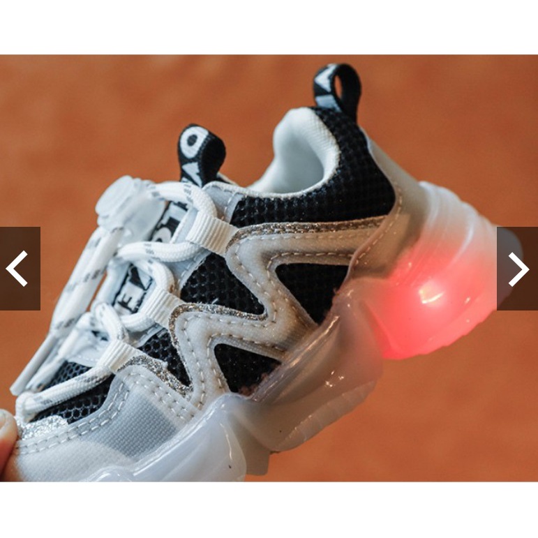 VELO LED Sepatu Anak Import Kids Shoes Sneakers Size 21-30 Usia 1-5 Tahun