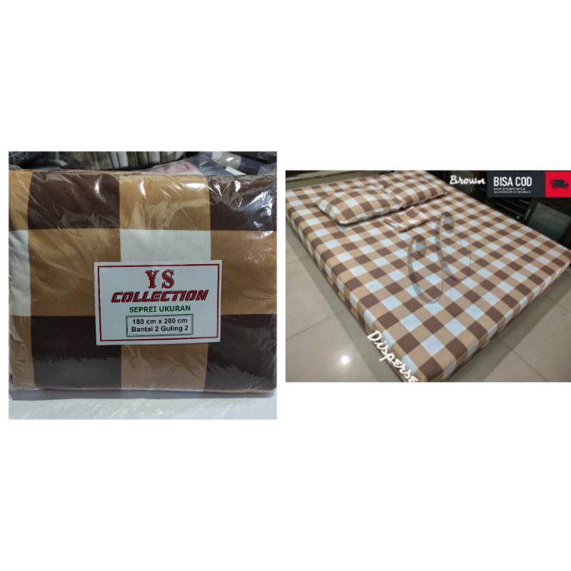 MURAH LEBAY sprei set aesthetic motif gingham kotak kotak sprei motif korea MURAH LEBAY