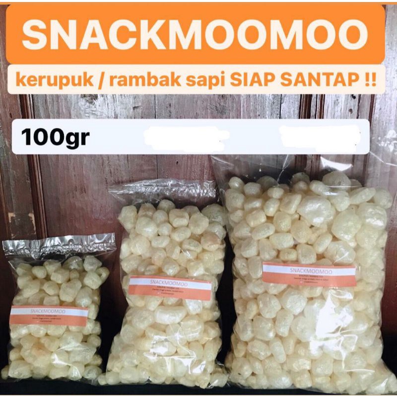 

100 gr Kerupuk / Rambak Sapi Berkualitas Siap Santap