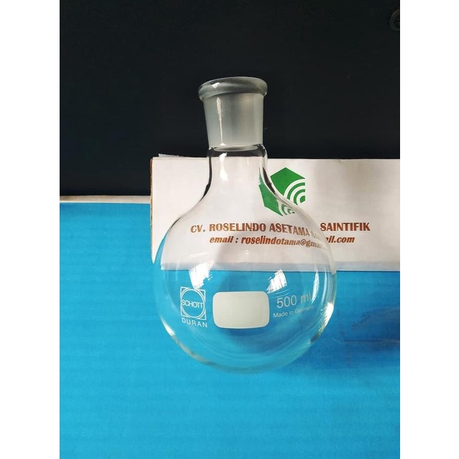 Jual Boiling Flask 500 Ml Ns 2932 Round Flat Bottom Labu Didih Duran Asli Shopee Indonesia 1179