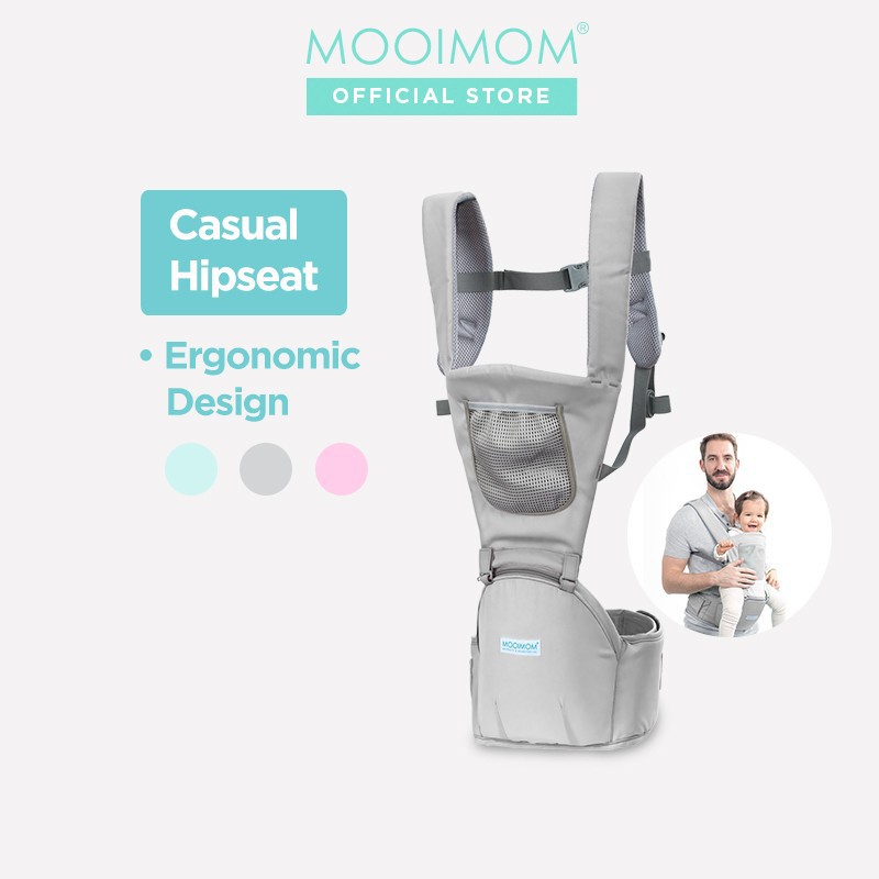 Makassar ! Hipseat Baby Carrier / Gendongan Bayi CASUAL MOOIMOM