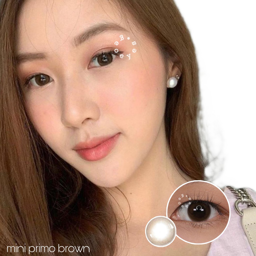 Softlens Kitty Kawaii Mini Primo - Soflens Warna Gray Brown bisa Minus