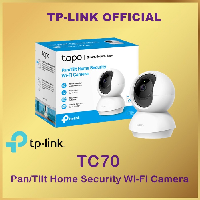 TP-LINK TAPO TC70 Pan/Tilt Home Security Wi-Fi Camera - Tplink TC 70