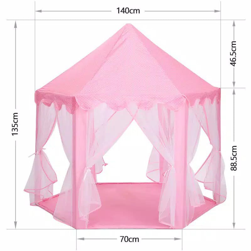 Tenda Anak Princess Kastil Mainan Indoor Outdoor Portable Impor FAS - 221