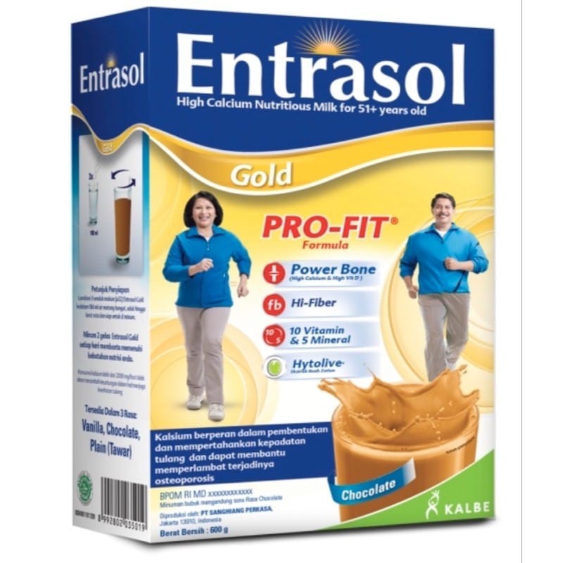 Entrasol Gold Cokelat/Vanila 590Gr | D'Lubna Baby