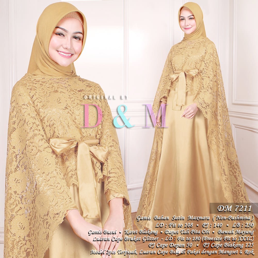 20+ Inspirasi Baju Gamis Warna Gold Emas - Stylus Point