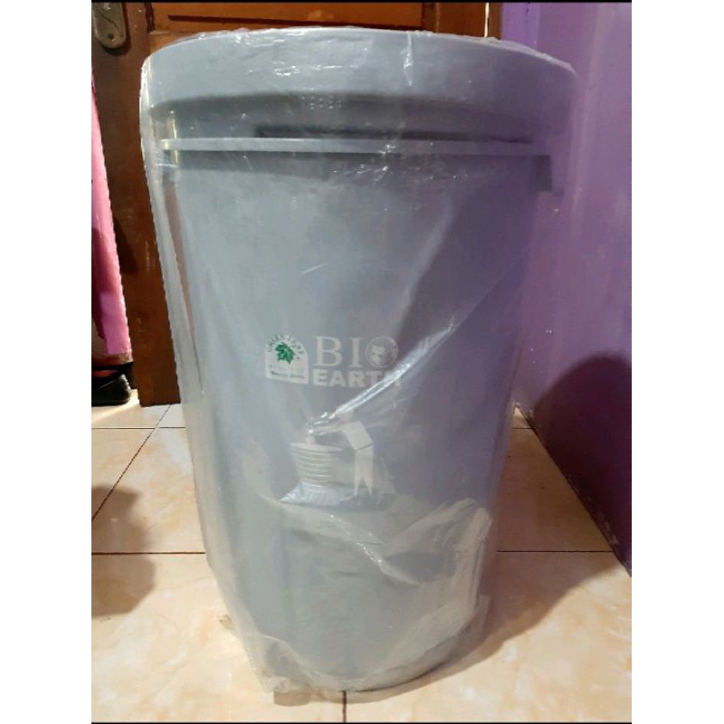 TEMPAT SAMPAH GOYANG 50 LITER BIO GREEN LEAF 2150 / Kotak Sampah Dust Bin Plastik