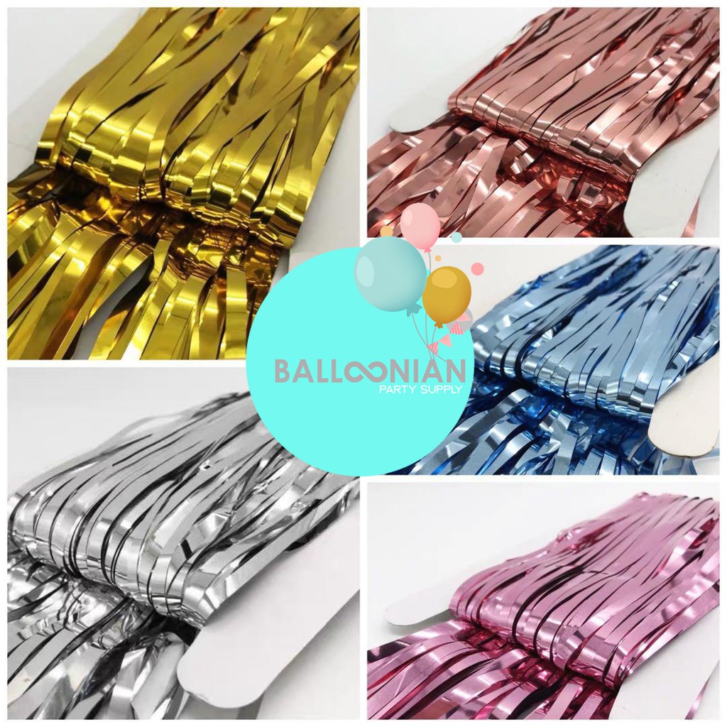  Foil  Curtain tirai  foil  tirai  dekorasi  Shopee Indonesia