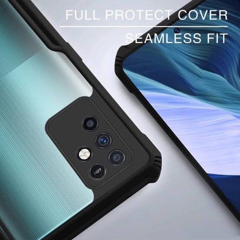 Anti shock Fuze Case infinix Hot 8/ Hot 10S/ Hot 10 Play/ Hot 11 Shockproof Case Acrylic