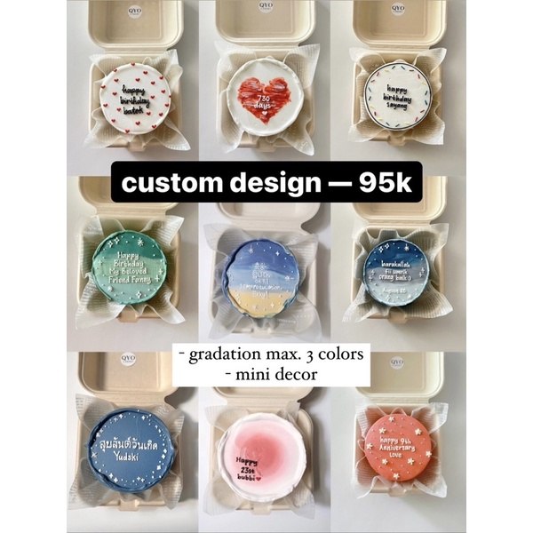 Bento Cake custom colorful/custom abstrak/Lunchbox Cake/Birthday cake/Kue ulang tahun/Custom cake