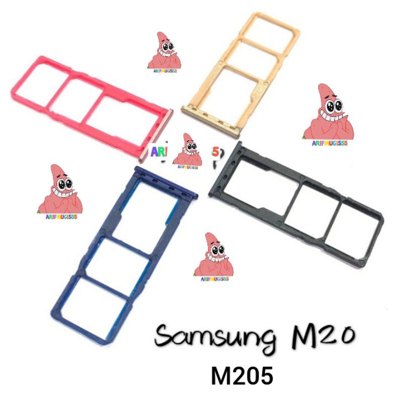 SIMTRAY SIMLOCK SLOT SIM CARD TEMPAT KARTU SAMSUNG M20 M205 ORIGINAL