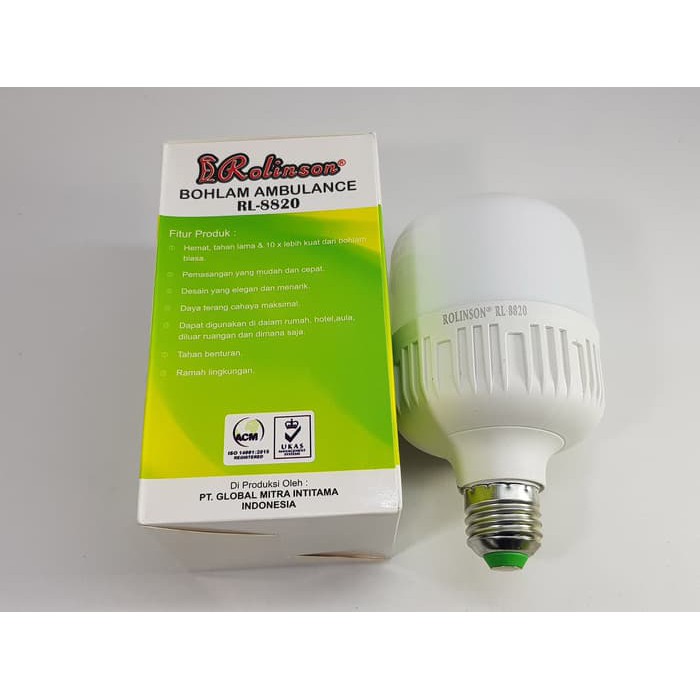 Lampu LED CAPSUL 20 watt Merk ROLINSON Cahaya cool white