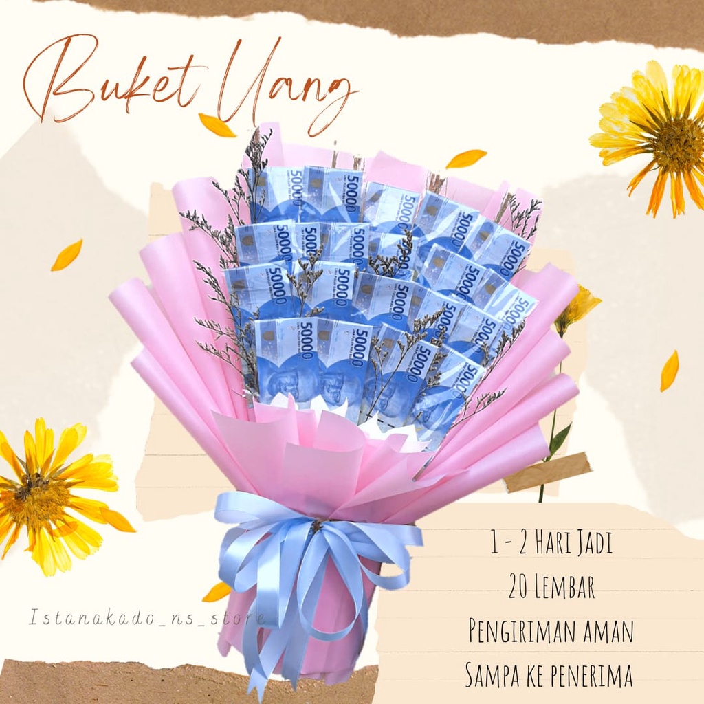 Jual Buket Uang Jasa Money Bucket 20 Lembar | Shopee Indonesia
