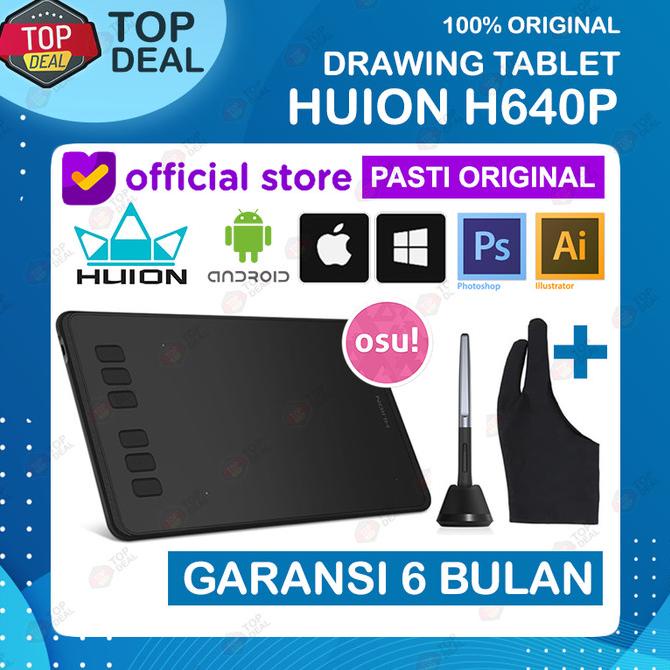 Huion H640P Graphic Drawing Pen Tablet For OSU Game alt HS64