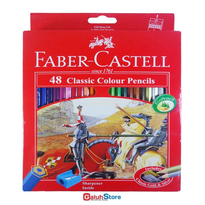 

WARNAPENSIL- FABER CASTELL PENSIL WARNA CLASSIC 48 WARNA -PENSIL WARNA