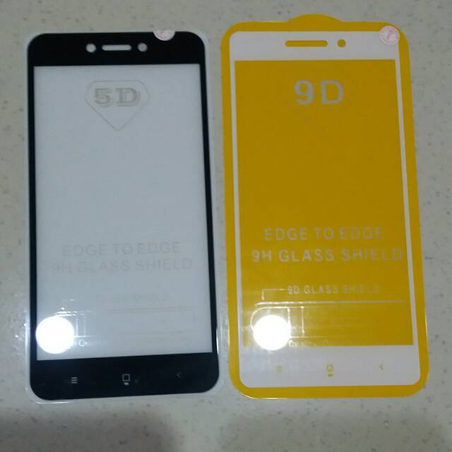 TEMPERED GLASS FULL REDMI 5A/REDMI 4A/REDMI 4X/REDMI 5 plus