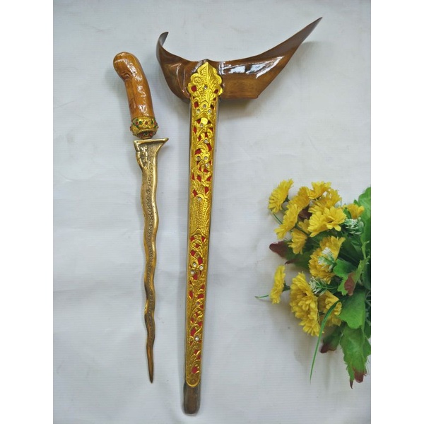 KERIS AKSESORIES FASHION PENGANTIN PRIA HIASAN ACCESORIES MANTEN COWOK ADAT JAWA TRADIAIONAL SOLO