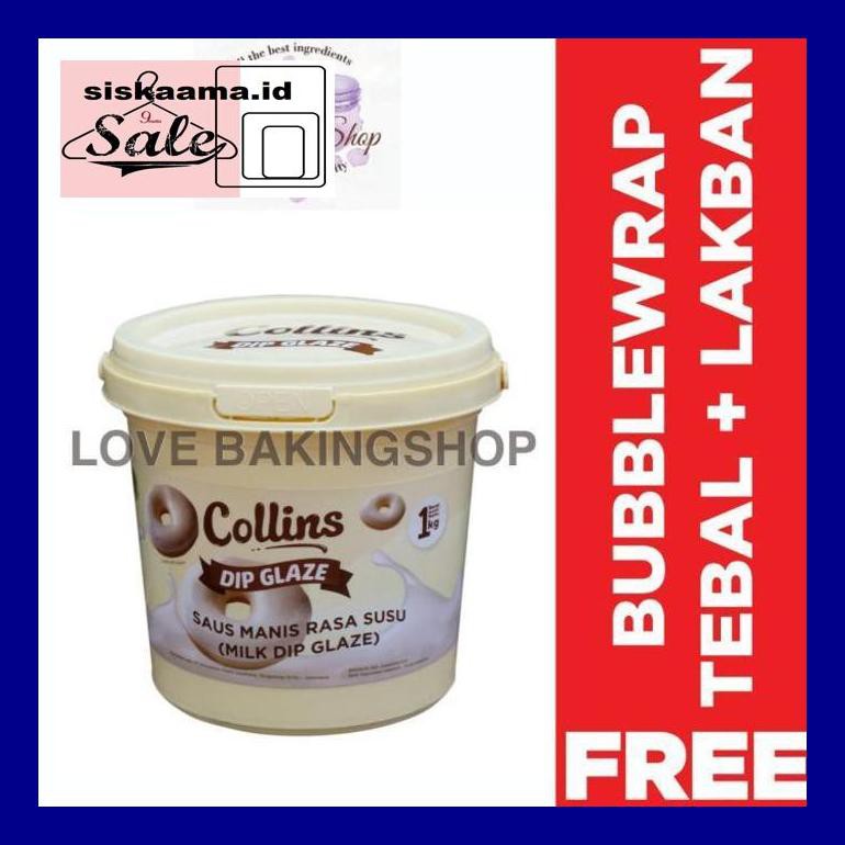 

A40D0Yh Collins Milk 1 Kg Topping Donat Glaze Enak Nikmat - Coklat D50Tr40V