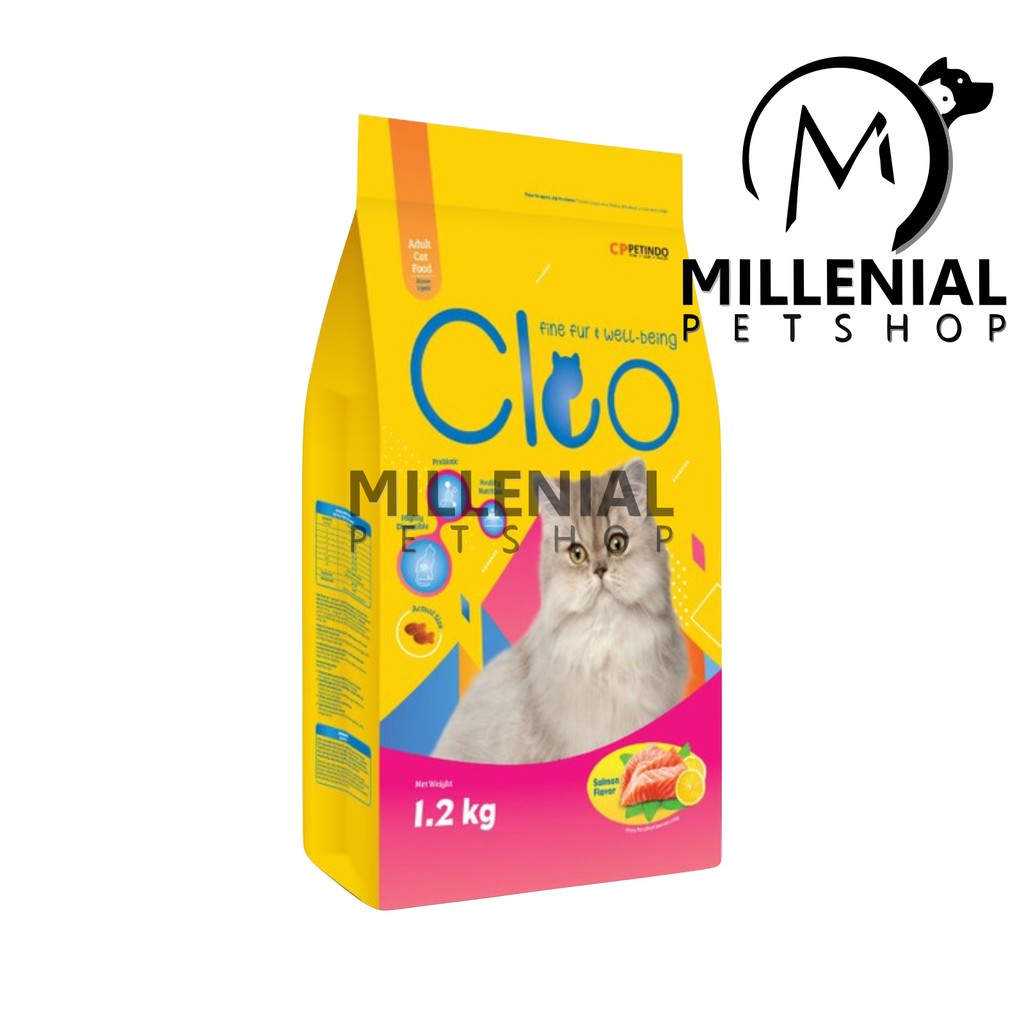 Cat Food adult CLEO salmon 1.2 kg makanan kucing murah