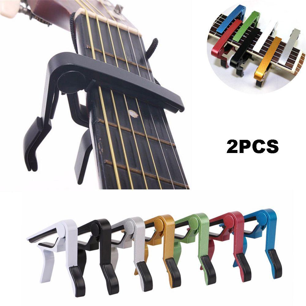 Chookyy 2pcs Ukulele Capo New Aluminium Alloy Kualitas Tinggi Tune Quick Change