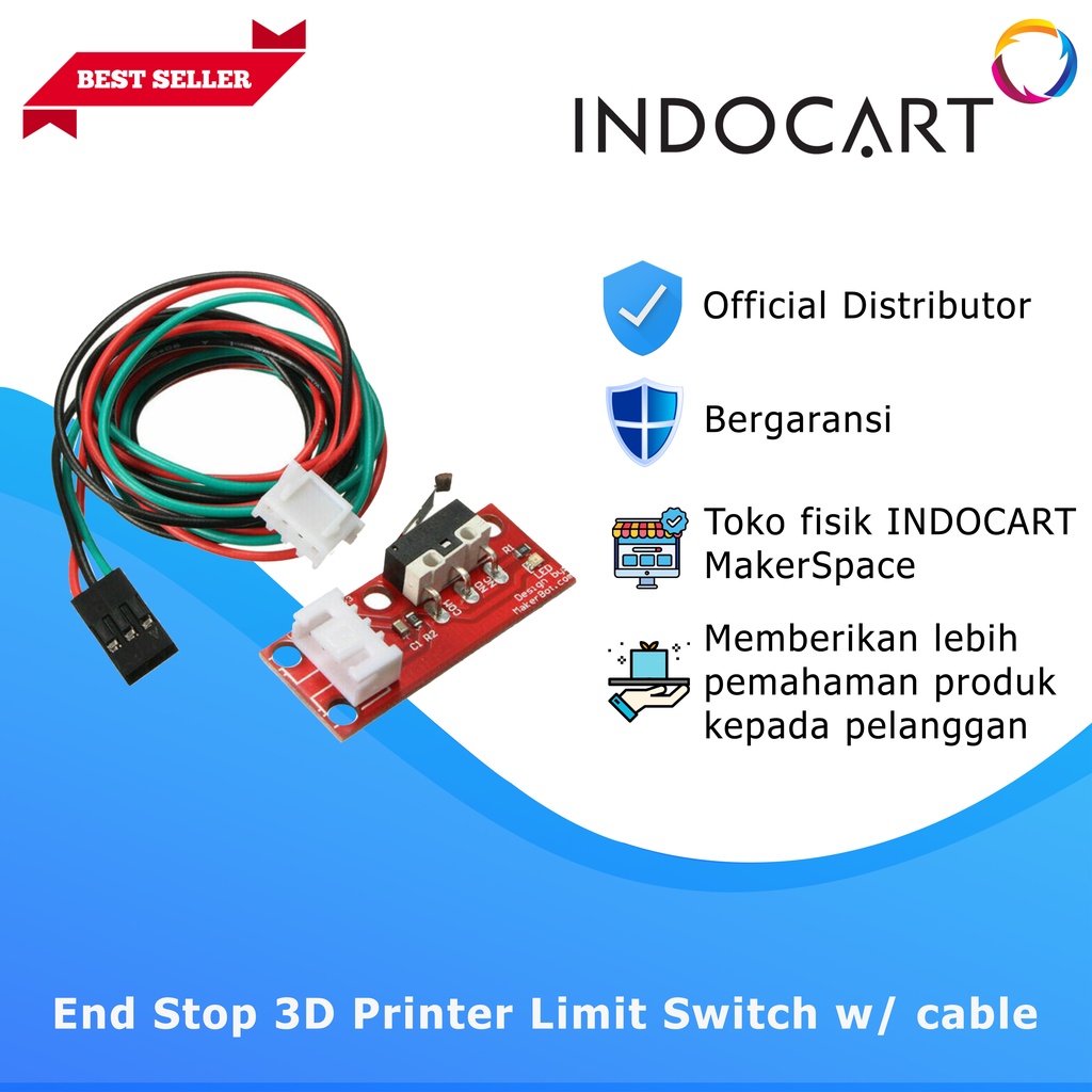 INDOCART End Stop 3D Printer Limit Switch w/ cable