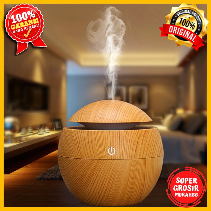 Humidifier Desain Kayu Aromatherapy Air Wood Design 130ml